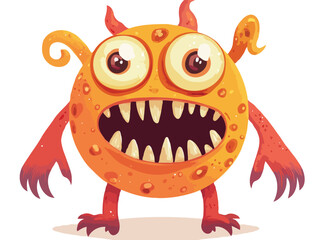 Funny monster vector art