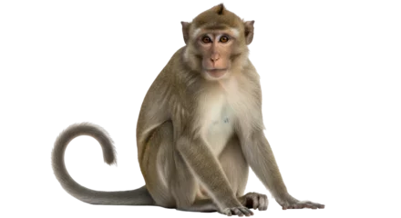 Fototapete Rund Affe Isolated Monkey  © Luca