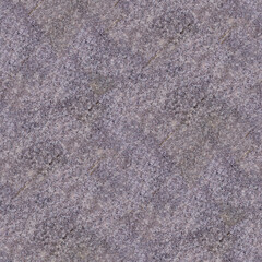 A speckled granite surface in muted purples, grays, and browns with diagonal striations and rugged texture.