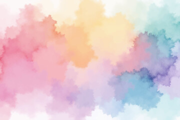 Pastel Watercolor Cloudscape Background ideal for branding design projects needing a soft and dreamy aesthetic perfect for logos websites and presentations.