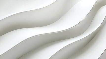 Soft and flowing white wave textures, perfect for background and design elements