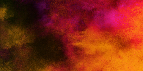 Obraz premium Multicolor fuchsia neon paper textured aquarelle canvas for modern creative design. Bright light pink ink watercolor on black background. Textured Colorful Background Perfect for Art Projects.