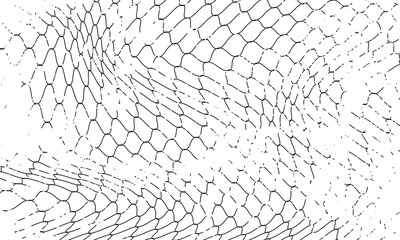 Mesh texture for fishing nets. Grunge pattern for sportswear or soccer goal, volleyball net, basketball hoop, hockey, athletics. Grunge background