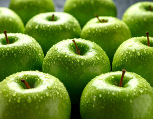 fresh green apples