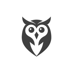 owl on white background