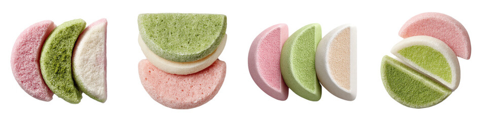 Colorful Soap Slices in Various Shapes for Vibrant Bathroom Decor