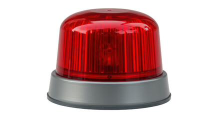 Isolated Red Warning Light