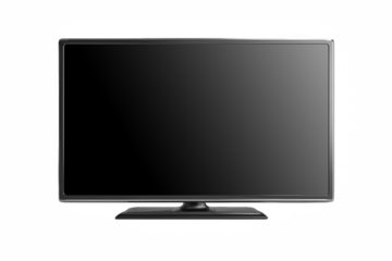Realistic 3D Flat TV Display with Screen Turned Off