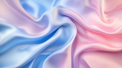 Obraz premium Soft, flowing, pastel silk drapes