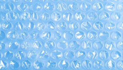 Light blue packing bubble texture, seamless inflated pattern
