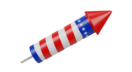 Firework rocket patriotic american flag july fourth celebration party independence day usa holiday 95
