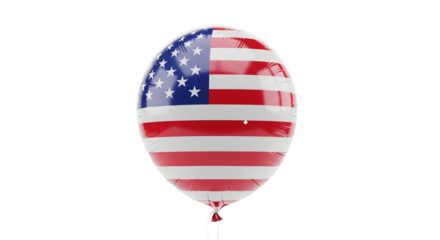american flag balloon illustration for independence day memorial day and labor day events