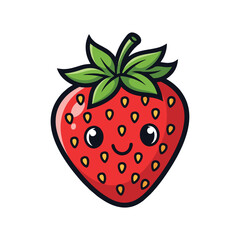 Obraz premium strawberry on white background