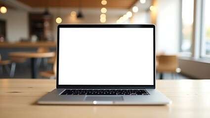 Silver laptop and black smartphone mockup
