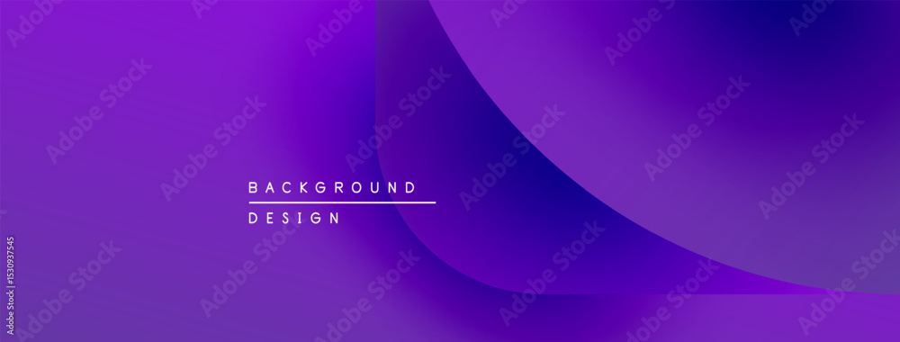 Poster Abstract purple background design. Smooth gradients create flowing shapes, modern aesthetic. Text reads background design.