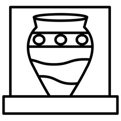 vase museum icon