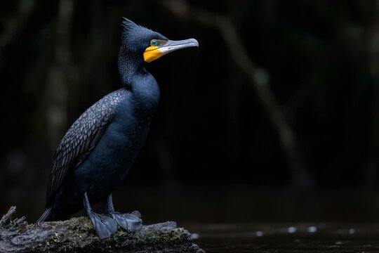 The African darter, also known as Anhinga rufa, can be found in Chobe national park, Botswana