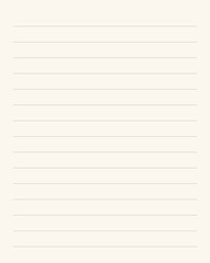 Beige Wide Lined Paper 