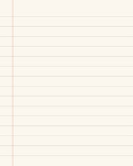 Beige Wide Lined Paper 