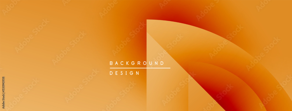 Leinwandbilder Abstract orange background. Smooth gradients create flowing shapes, modern design element. Text reads background design.