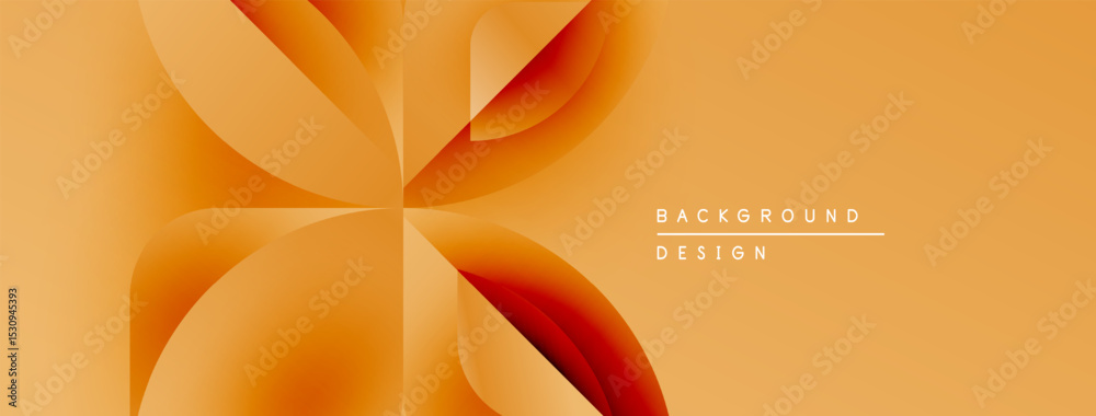 Poster abstract orange design. flowing shapes create dynamic visual effect. warm tones suggest energy, move