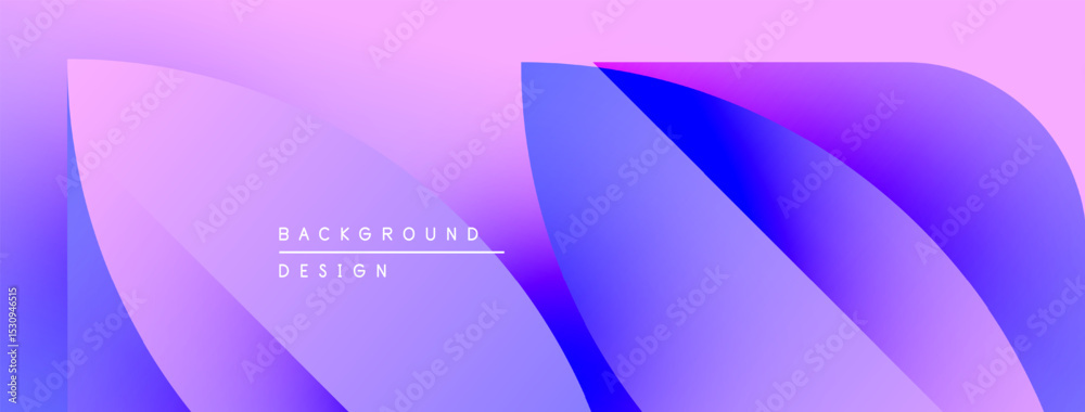 Poster abstract fluid shapes, vibrant pinks, purples create modern background design. gradient colors blend