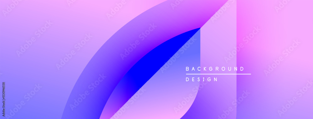 Poster abstract gradient background. purple, blue hues blend smoothly. minimalist design with text elements
