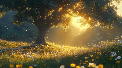 Colorful tulips in pairs, showcasing a variety of hues and elegant leaves.