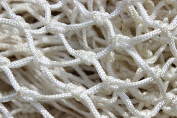 wei&szlig;es Fischernetz, Knoten, Hintergrund, 
