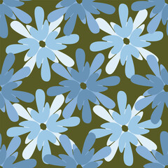 Exotic hand drawn flowers, seamless patterns with floral for fabric, textiles, clothing, wrapping paper, cover, banner, home decor, abstract backgrounds