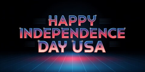 independence day usa. happy independence day usa with red white and blue wavy flag stripes. independence day usa Banner,