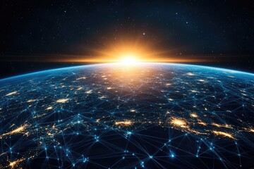 Global Network Connectivity Viewed from Space