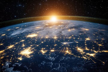 Global Network Connectivity Viewed from Space