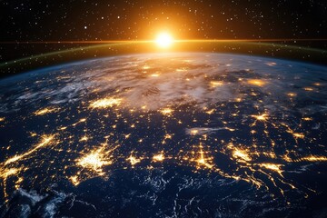 Global Network Connectivity Viewed from Space
