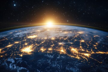 Global Network Connectivity Viewed from Space