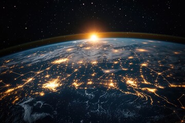 Global Network Connectivity Viewed from Space