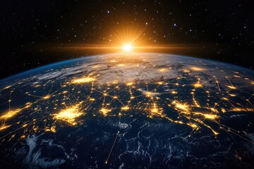 Global Network Connectivity Viewed from Space