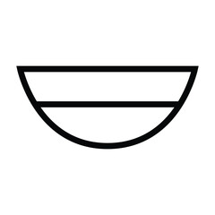 Mouth Icon Flat and Line Style