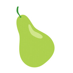 poire avec sa tige effet risographie