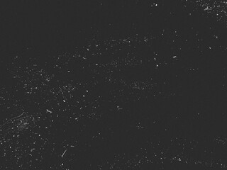 Old Rough Dirty Black Dust Grunge Black Noise Grain Overlay Texture Background. Dusted Film Photo Overlay for Create Vintage Mood. Nostalgic Atmosphere for Your Photos. Use a Screen Blending Mode