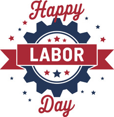 Happy Labor Day, greeting card. USA flag. United States of America. holiday banner, Vector illustration.