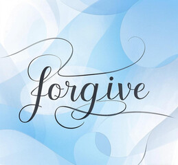 illustration vector text forgive 