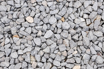 Pattern of gray gravel stones