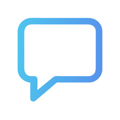 Fototapeta premium Vector illustration of chat bubble, isolated on white background