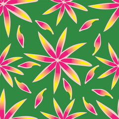textile design with cute silhouette foliage pattern image

