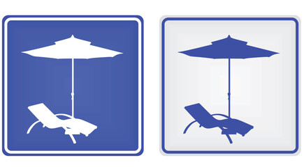 Road sign beach. vector illustration
