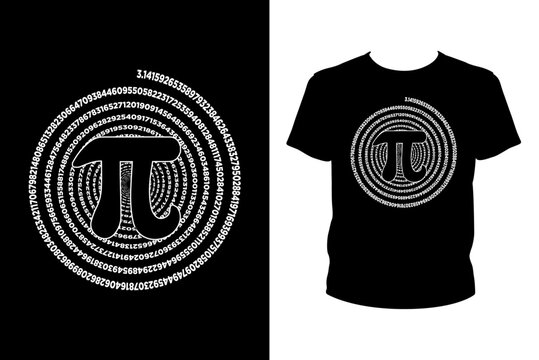Spiral pi math Quotes svg, Pi Day Svg, t-shirt design for prints, Pi Day t-shirt design cut file