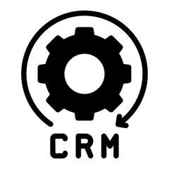CRM glyph icon
