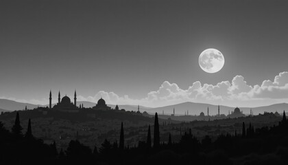 palestine city background landscape, architecture city of  palestine