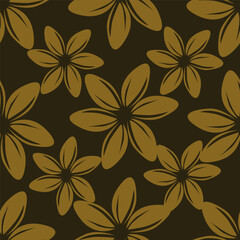 textile design with cute silhouette foliage pattern image

